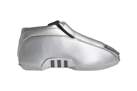 Futuristic Silver Tonal Footwear - The adidas Crazy 2 Sneaker Gets a Silver Metallic Colorway (TrendHunter.com)