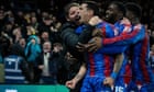 Glasner thriving at Crystal Palace after rollercoaster run of emotions