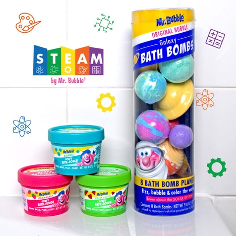 STEM Bath Bombs - Mr. Bubble's Galaxy Bath Bombs Teach Kids About the Solar System (TrendHunter.com)