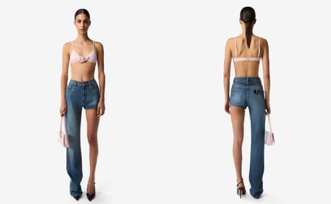 One-Legged Luxury Fashion Jeans - Coperni Continues to Initiate Conversation with One-Legged Jeans (TrendHunter.com)