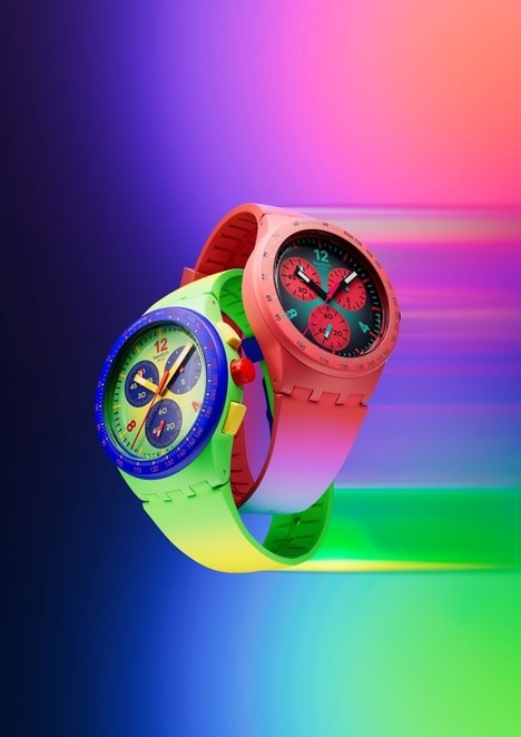 Playful Watch Ranges - The Swatch ESSENTIALS Collection Highlighrs Bold and Vibrant Designs (TrendHunter.com)