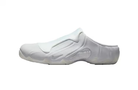 All-White Textural Futuristic Shoe - Nike's Clogposite Gets a Summit White Colorway (TrendHunter.com)