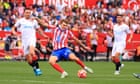 European football: Pablo Barrios strikes late as Atlético keep leaders honest