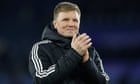 Eddie Howe in hospital but conscious and talking with family, Newcastle say