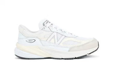 White Tonal Vintage Sneakers - New Balance Unveils a Minimal 990v6 MADE in USA (TrendHunter.com)