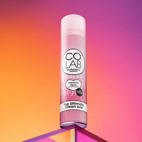 Oil Control Dry Shampoos - COLAB Supreme Clean Maximumizes Oil Absorbtion Without the Heavy Feel (TrendHunter.com)