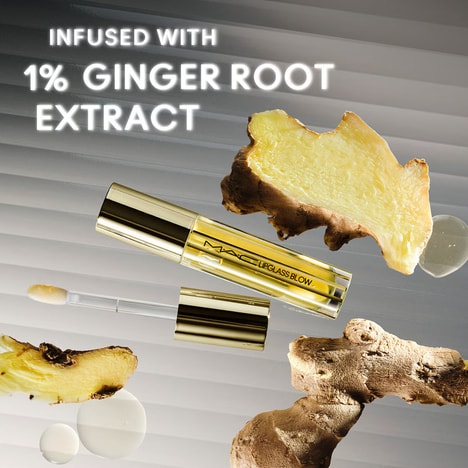 Ginger-Infused Plumping Oils - MAC Cosmetics' Lipglass Blow Plumping Oil Has 1% Ginger Root Extract (TrendHunter.com)
