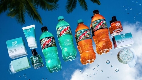 Tropical-Themed Soda Collabs - Mountain Dew x Blind Barber Partner for a 'Beach Bound Collection' (TrendHunter.com)