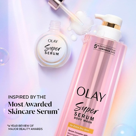 Serum-Infused Body Washes - OLAY Launches Super Serum Body Wash with Skincare Ingredients (TrendHunter.com)
