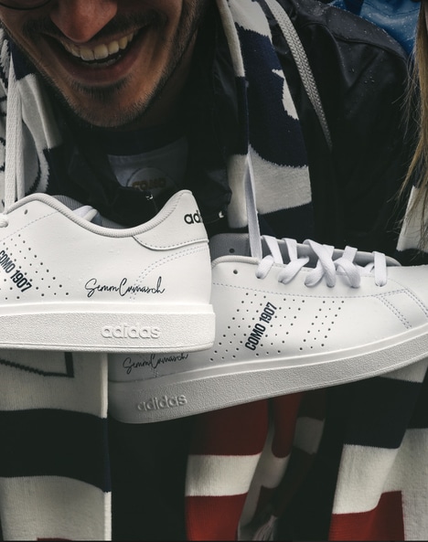 Collaborative Minimal Modern Sneakers - Como 1907 Remixes the new adidas Standard Issue Sneaker (TrendHunter.com)