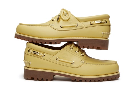 Collaborative American-France Footwear - Timberland x Jacquemus La Bateau Has a Banana Yellow Hue (TrendHunter.com)