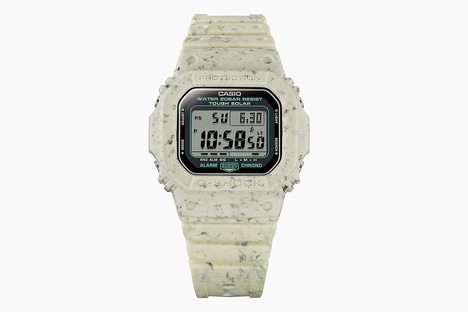 Recycled Watch Strap Timepieces - The G-SHOCK G5600BG-5 Recycled Resin Has a Speckled Beige Hue (TrendHunter.com)
