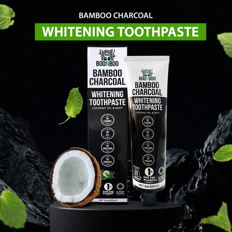 Eco-Conscious Charcoal Toothpastes - BOONBOO's Bamboo Charcoal Toothpaste is Natural and Sustainable (TrendHunter.com)
