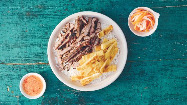 Cambodian pork and rice recipe