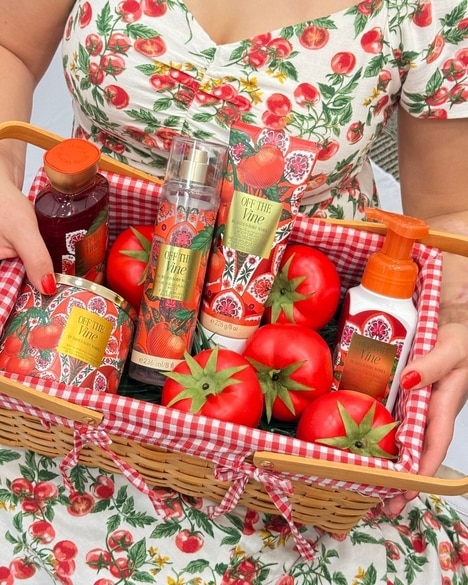 Vegetal Bodycare Collections - Bath & Body Works' Off The Vine Fragrance Smells Like Heirloom Tomato (TrendHunter.com)