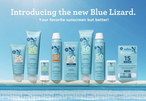 Mineral SPF Rebrands - Blue Lizard Sunscreen Launches a New Look and Product Line Ahead of Summer (TrendHunter.com)