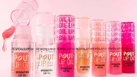 Hydrating Non-Sticky Lip Oils - Revolution Beauty Pout Lip Oil Comes in Seven Colors (TrendHunter.com)