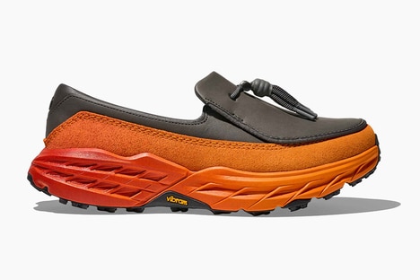 Citrus-Hued Anti-Fashion Sneakers - The HOKA Speed Loafer Boasts Bold Orange Accents (TrendHunter.com)