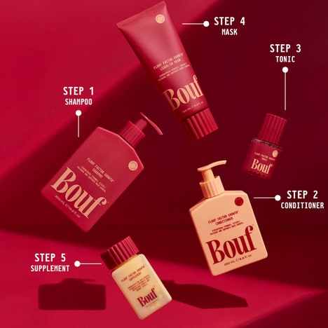 Growth Booster Haircare - Bouf Features Patented Technology to Block Hair Fallout (TrendHunter.com)