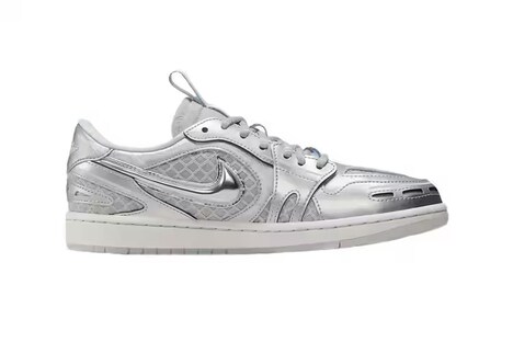 Metallic Silver-Tinged Sneakers - The Air Jordan 1 Low Method of Make V3 Gets a Silver Hue (TrendHunter.com)