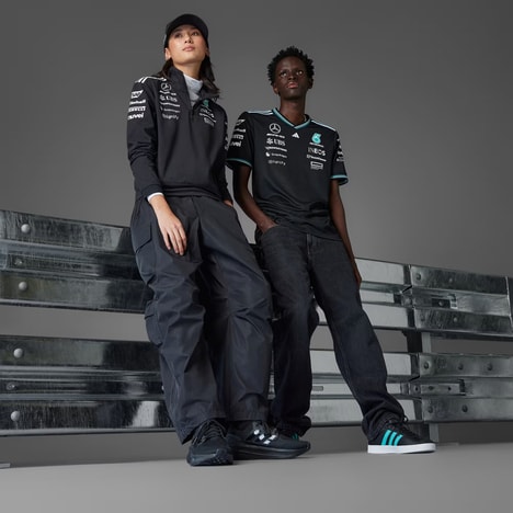 Modern Motorsport Capsules - The adidas x Mercedes-AMG PETRONAS F1 Collection is Dark and Sleek (TrendHunter.com)