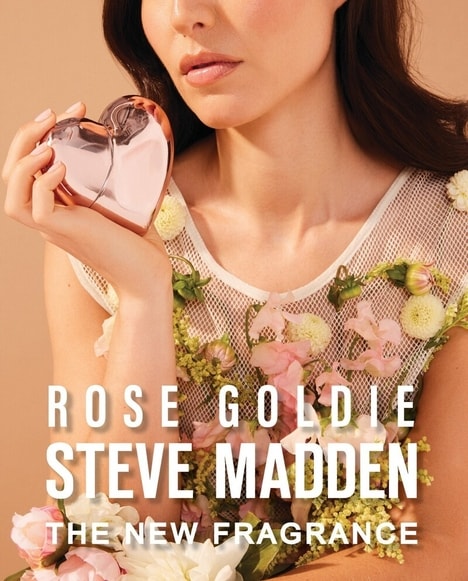 Sparkling Rose Fragrances - Steve Madden Rose Goldie Eau de Parfum is Radiant and Empowering (TrendHunter.com)
