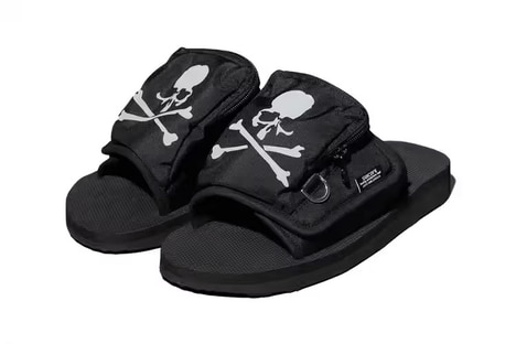Collaborative Pocketed Reflective Sandals - SUICOKE and mastermind JAPAN Launch a New Sandal (TrendHunter.com)