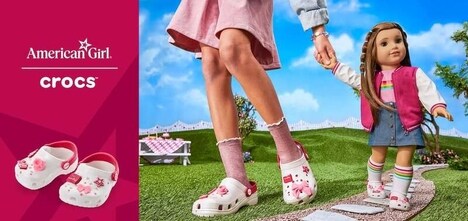 Doll-Matching Personalized Footwear - American Girl and Crocs Join Forces on Matching Shoes (TrendHunter.com)