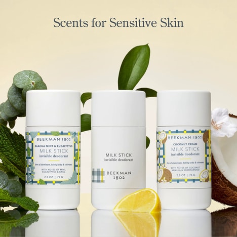 Goat Milk Deodorant Sticks - Beekman 1802's Milk Stick Combats Odor & Supports the Microbiome (TrendHunter.com)