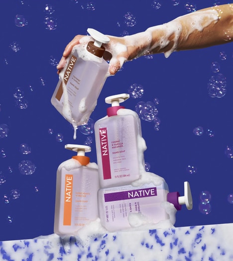Naturally Derived Hand Soaps - Native Liquid Hand Soap Gently Cleanses and Scents Hands (TrendHunter.com)