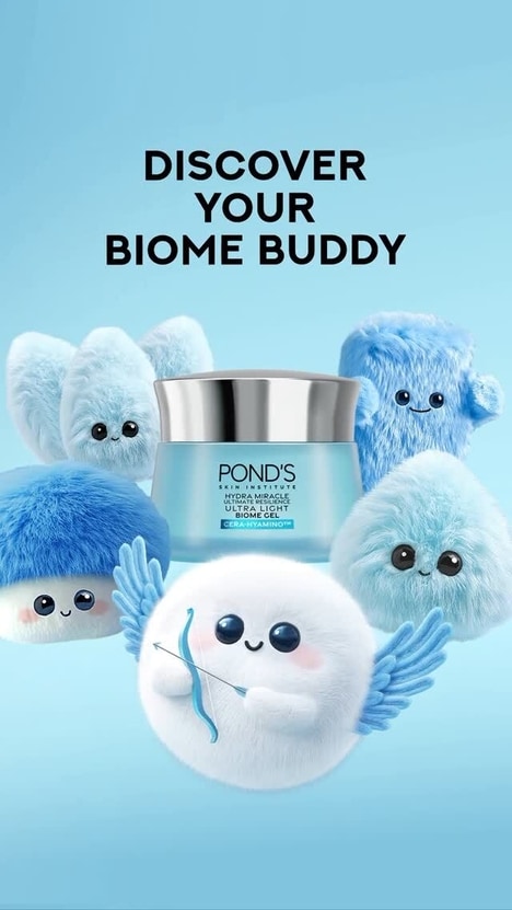 Prebiotic Skincare Collectibles - POND'S Biome Buddies Represent Components of Ultra Light Biome Gel (TrendHunter.com)
