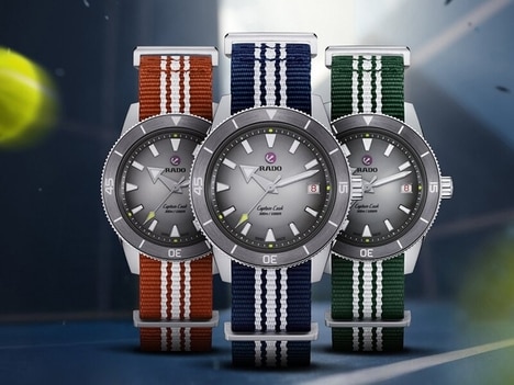 Swiss Open-Honoring Timepieces - The Rado Captain Cook x Tennis Limited Edition Celebrates 40 Years (TrendHunter.com)