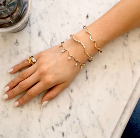 Feminine Tennis Bracelets - SETTE’s Coquette Lab Diamond Tennis Bracelet Elevates Tenniscore (TrendHunter.com)