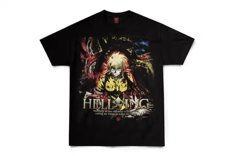 Bold Anime-Inspired Streetwear - Geeks Rule Hellsing Collaboration Reimagines Dark Anime Fashion (TrendHunter.com)