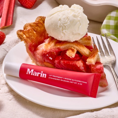 Protein-Powered Lip Treatments - Marin's Lip Treatment Launched in a Strawberry Rhubarb Edition (TrendHunter.com)