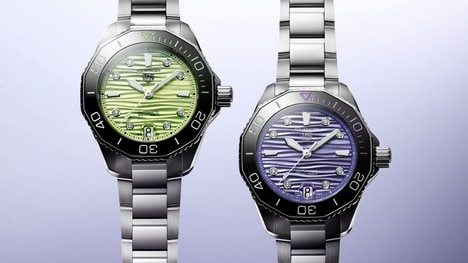 Sophisticated Pastel Dial Timepieces - TAG Heuer's 'Aquaracer Professional 300' is Sleek and Stylish (TrendHunter.com)