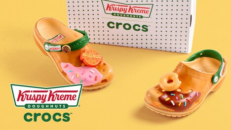 Donut-Inspired Clog Designs - Krispy Kreme and Crocs Announce a Delicious Collaboration (TrendHunter.com)