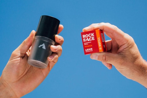 Sustainable Masculine Deodorants - Rock Face Refillable Deodorant Packs are Formulated for Men (TrendHunter.com)