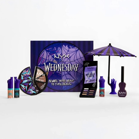 Comedy Horror Cosmetics - The NYX Cosmetics x Wednesday Collection Creates Fun, Dark Designs (TrendHunter.com)