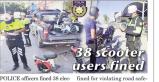 7/19/2025: News: 38 scooter users fined