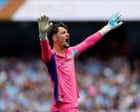 Guardiola ‘here to help’ Trafford at Manchester City but unsure on keeper to face Brighton