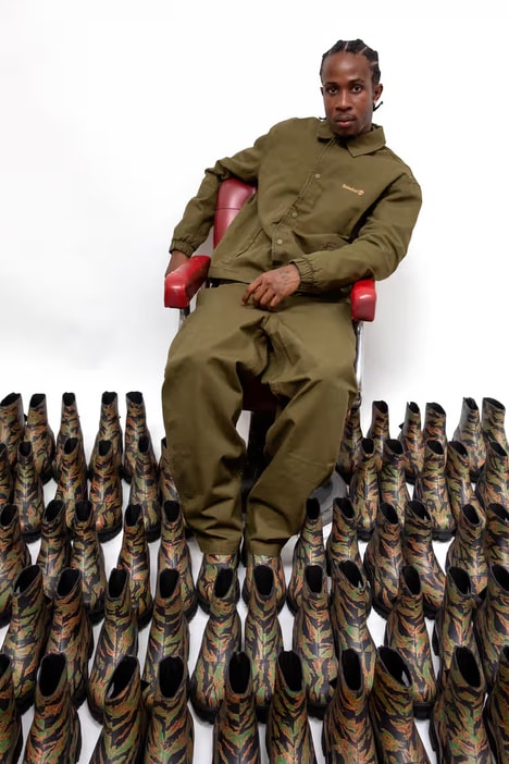 Rebellious Camo Boot Collabs - SOLDIER x Timberland the Tiger Reimagines the Iconic Boot as Art (TrendHunter.com)