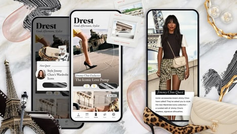 Fashion Gaming App Collabs - Drest x Jimmy Choo Let Gamers Style Paris-Themed Wardrobe Icons (TrendHunter.com)