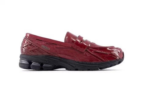 Croc Leather Sneaker-Loafers - New Balance 1906L Red Croc Delivers Luxury to a Heritage Hybrid Model (TrendHunter.com)