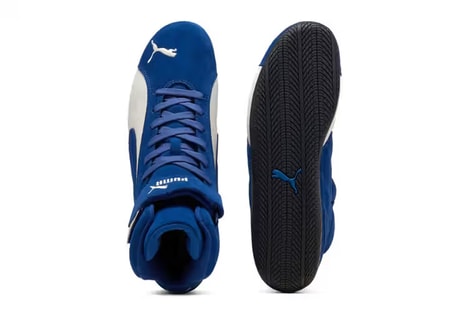 Motorsport Heritage Mid-Top Sneakers - Puma Speedcat Mid Clyde Royal Warm White Boasts Classic Style (TrendHunter.com)