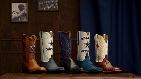 Collaborative Cowboy Boots - Lucchese Bootmaker x Dallas Cowboys Launch a Unique Collection (TrendHunter.com)