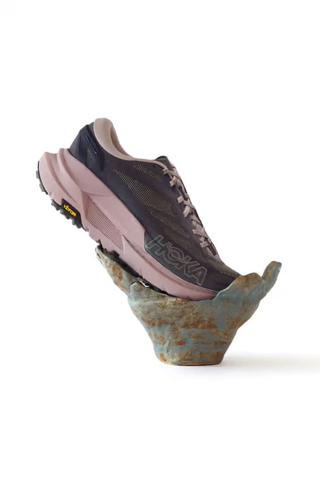 Trail-Inspired Joint Sneakers - J.L-A.L and HokaCollaborate on Mafate X with Subtle Shimmer (TrendHunter.com)