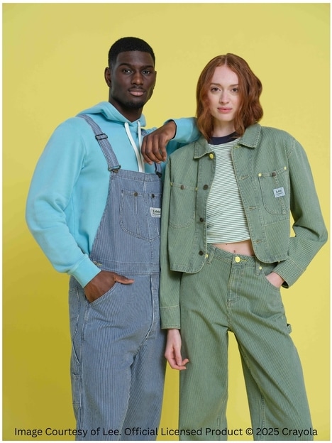 Playful Crayon-Inspired Fashion Lines - Lee & Crayola Launch Colorful Workwear-Inspired Garments (TrendHunter.com)