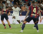 European football: Vinicíus and Mbappé lead Real Madrid in rout of Levante