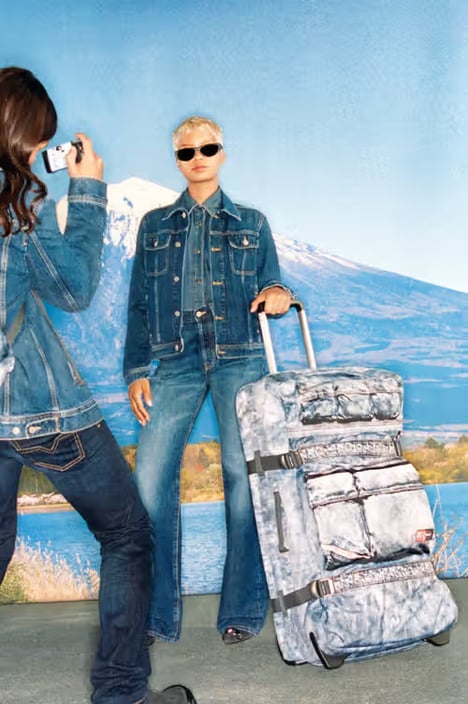 Sleek Modern Bag Collections - Diesel and Eastpak Launch Trompe L’oeil Bags with Denim Illusions (TrendHunter.com)
